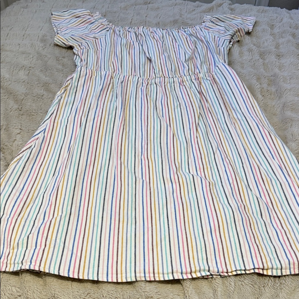 Lane Bryant Multicolor Striped Mini Dress